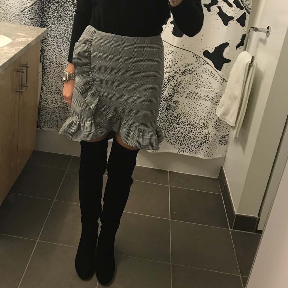 Tory Burch Laila Over the Knee Suede Boot in Black